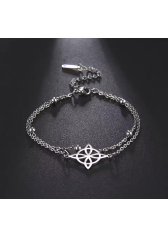 Pulsera doble Nudo de Bruja