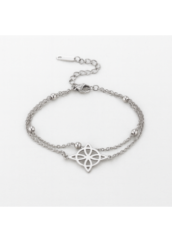 Pulsera doble Nudo de Bruja