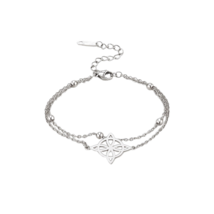 Pulsera doble Nudo de Bruja