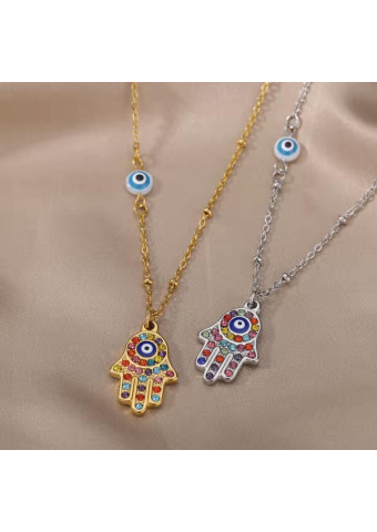 Collar Mano de Fátima Dorado