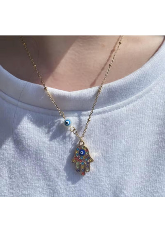 Collar Mano de Fátima Dorado