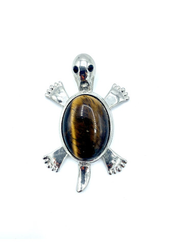 Colgante tortuga en Ojo de Tigre