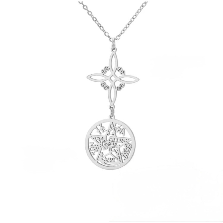 Collar Nudo de Bruja - Tetragrámaton Gold