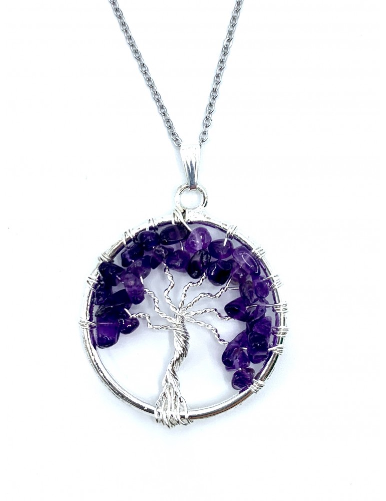 Collar Amatista Redondo