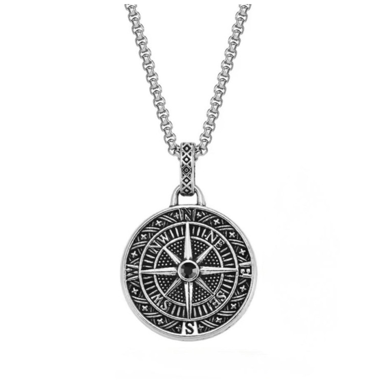 Collar Compass Silver