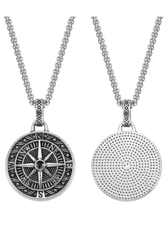 Collar Compass Silver