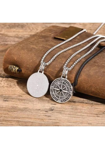 Collar Compass Silver