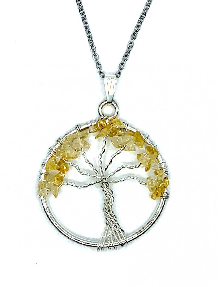 Collar Citrino Redondo