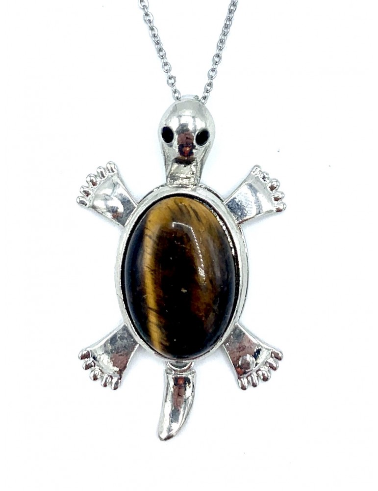 Collar Tortuga Ojo de Tigre