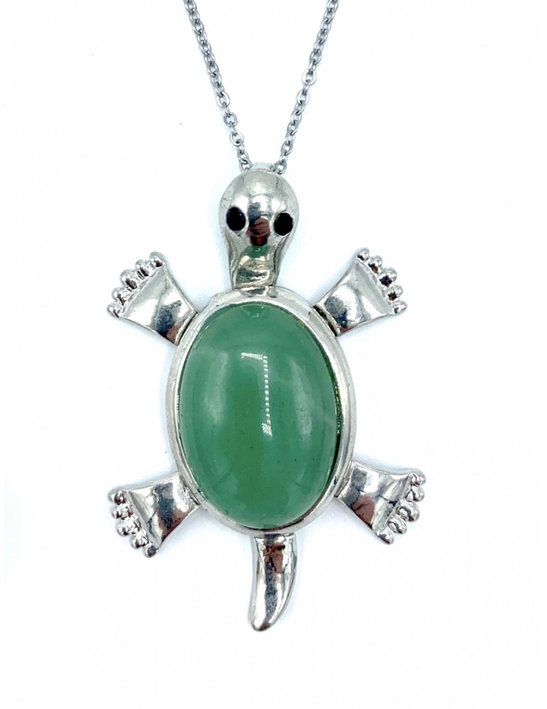 Collar Tortuga Aventurina Verde