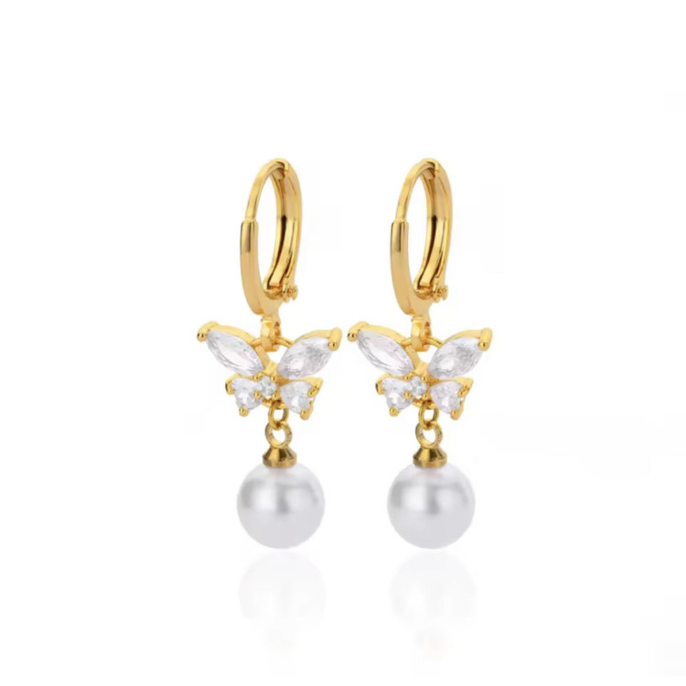 Pendientes Butterfly Pearl