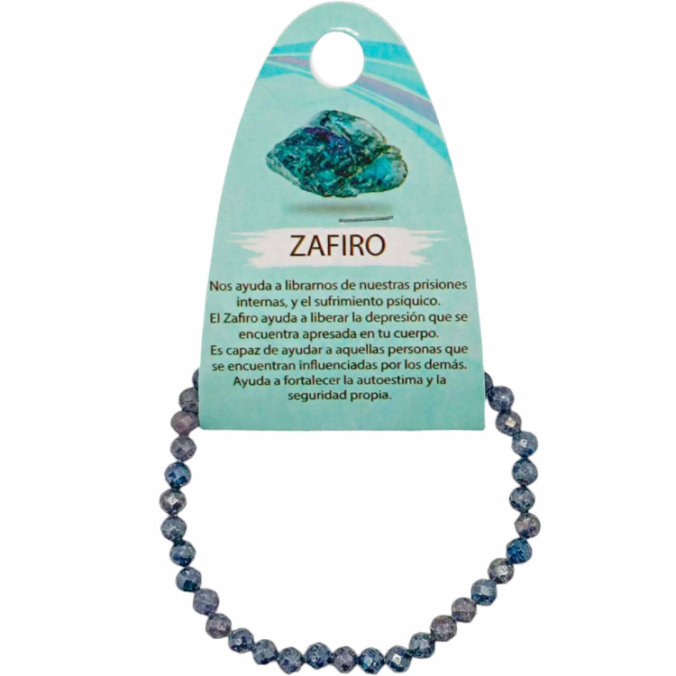 Pulsera Zafiro Facetada