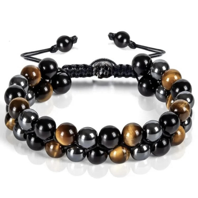 Pulsera Doble Ojo de Tigre