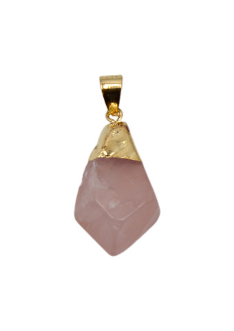 Collar Punta Cuarzo Rosa