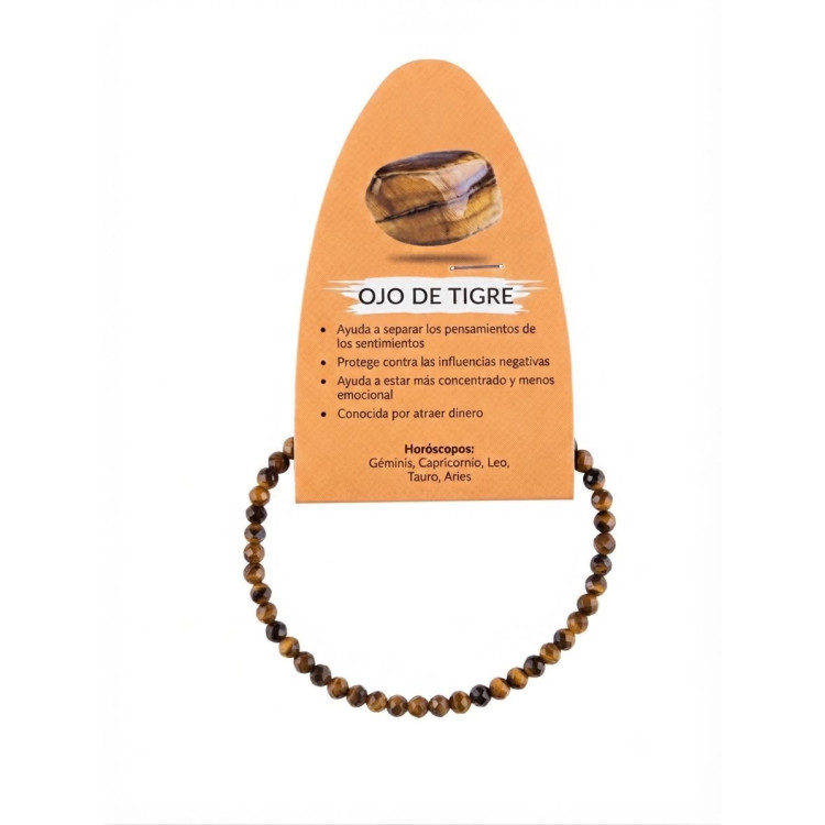 Pulsera facetada Ojo de Tigre